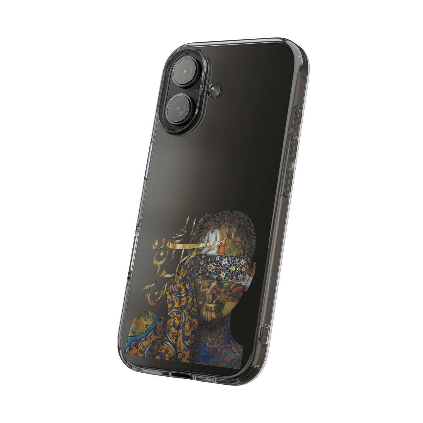 PERSIAN CLEAR PHONE CASE – CULTURAL FARSI DESIGN | "الهی مرا آن ده که آن به" |