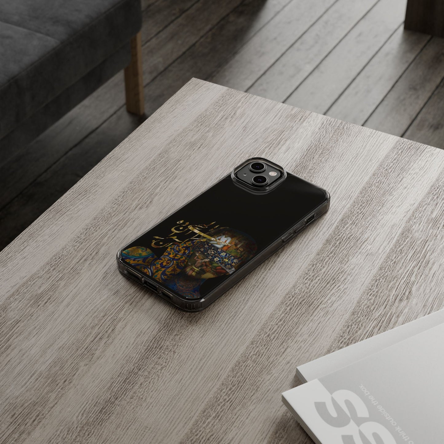 PERSIAN CLEAR PHONE CASE – CULTURAL FARSI DESIGN | "الهی مرا آن ده که آن به" |