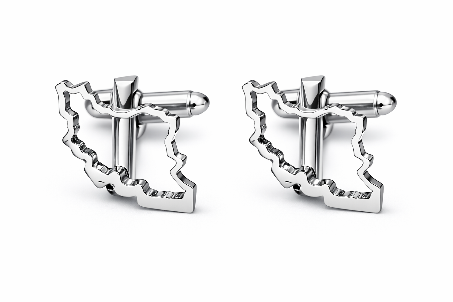 IRAN Map CUFFLINKS I NASIMA DESIGNS