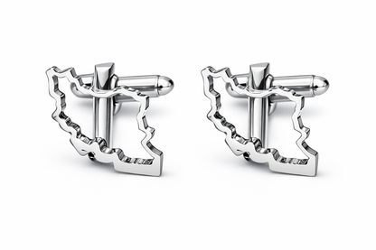 IRAN Map CUFFLINKS I NASIMA DESIGNS