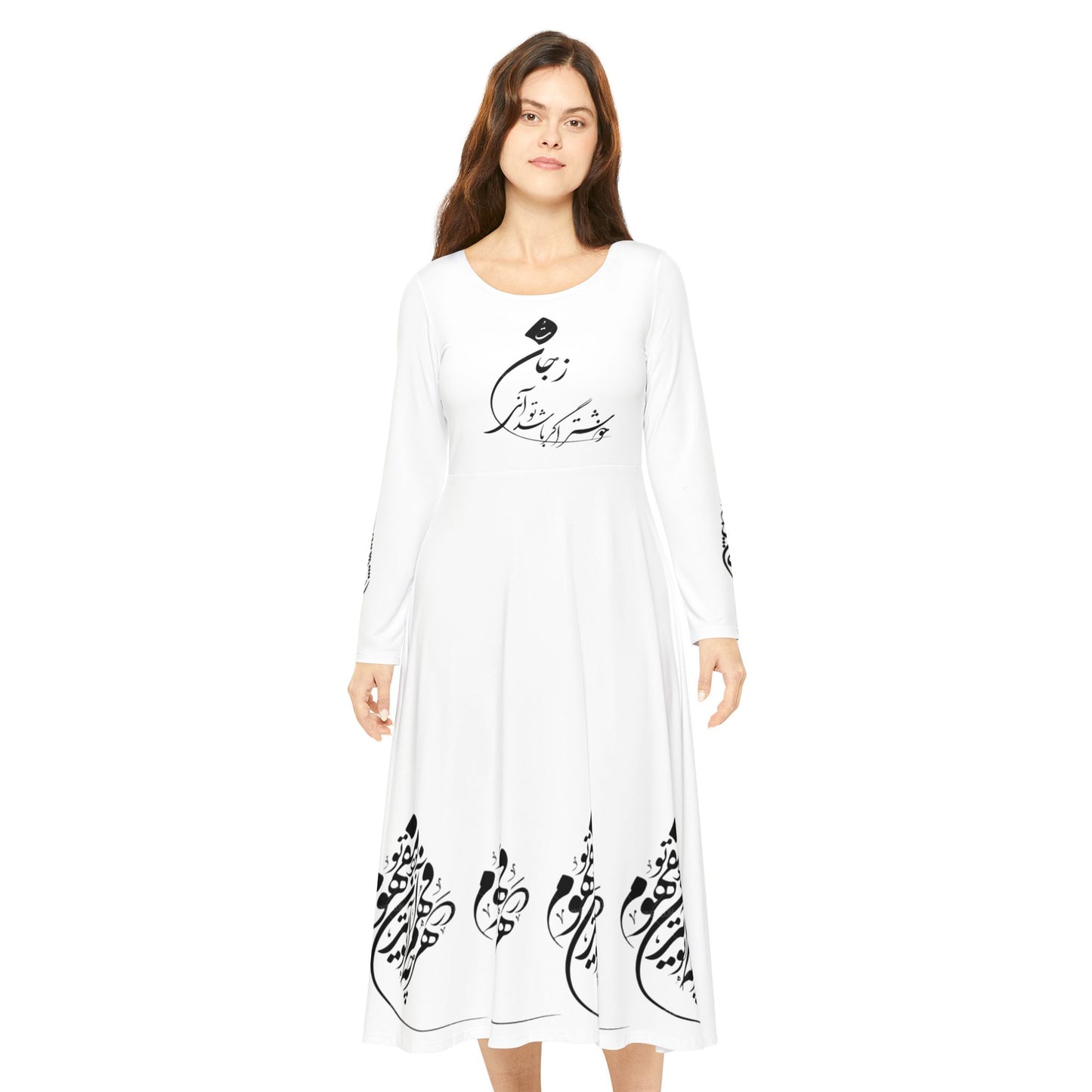 PERSIAN CALLIGRAPHY DANCE DRESS