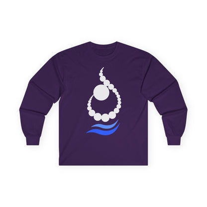 RELAXED WAVE LETTER “N / ن” LONG SLEEVE TEE