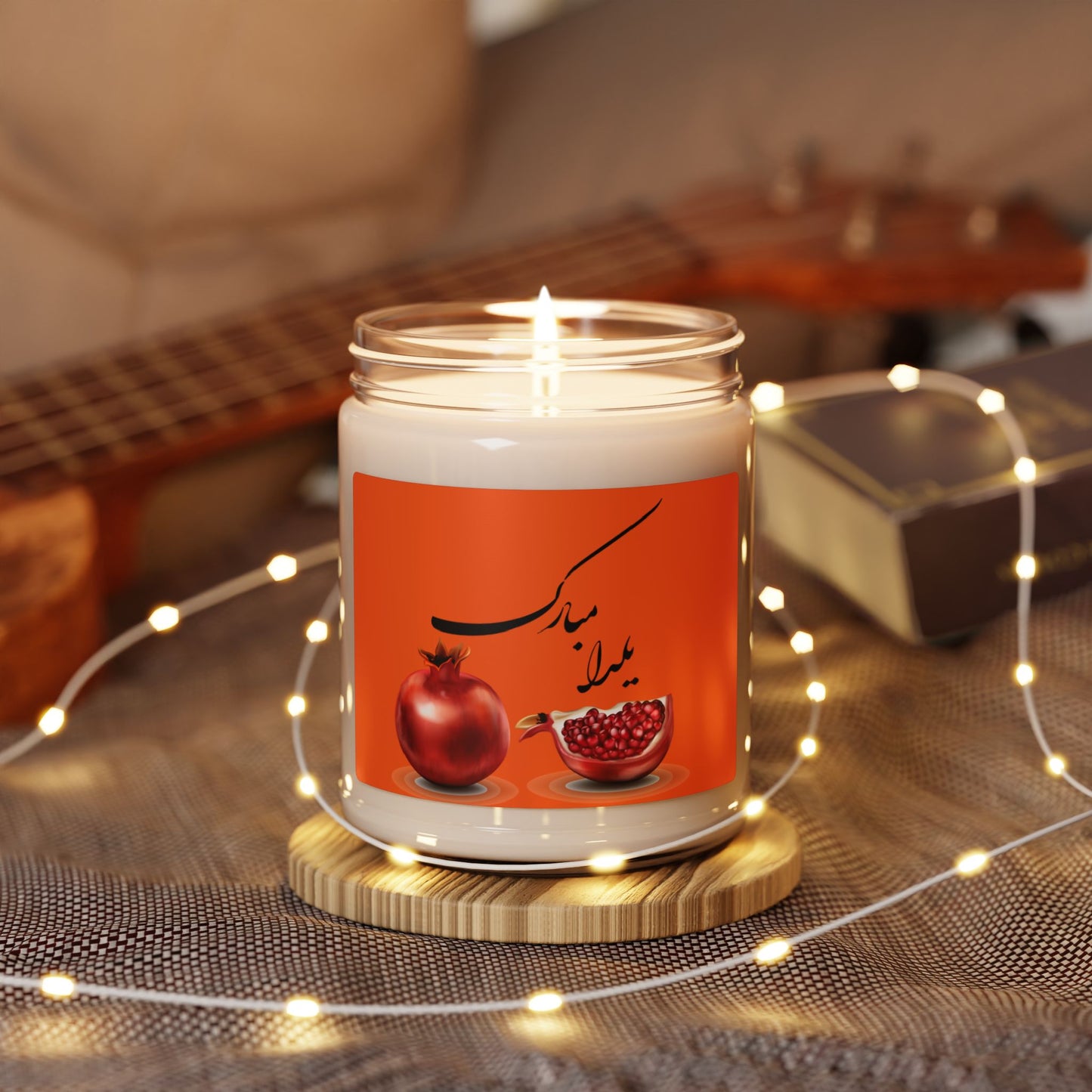 Scented Soy Candle, 9oz یلدا مبارک