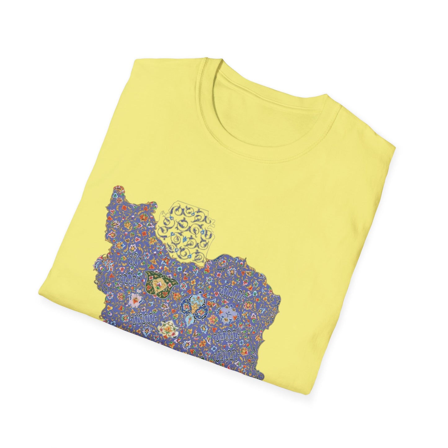 UNISEX IRAN MAP T-SHIRT WITH TAZHIB