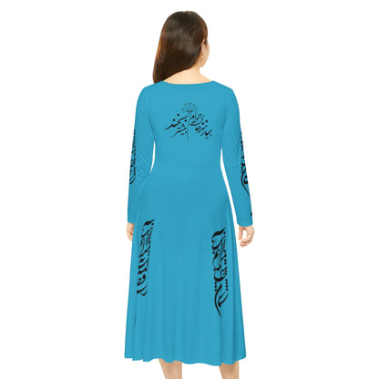 PERSIAN CALLIGRAPHY DANCE DRESS
