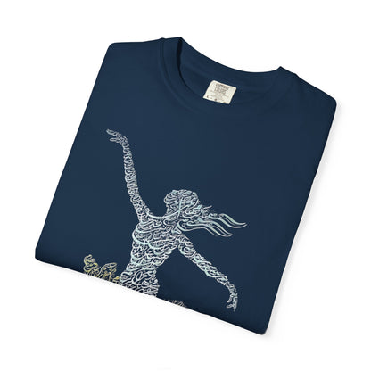 PERSIAN IRAN MAP WOMEN CALLIGRAPHY T-SHIRT