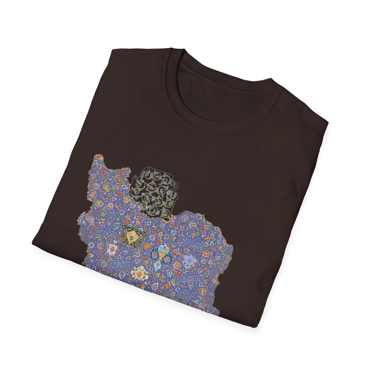 UNISEX IRAN MAP T-SHIRT WITH TAZHIB