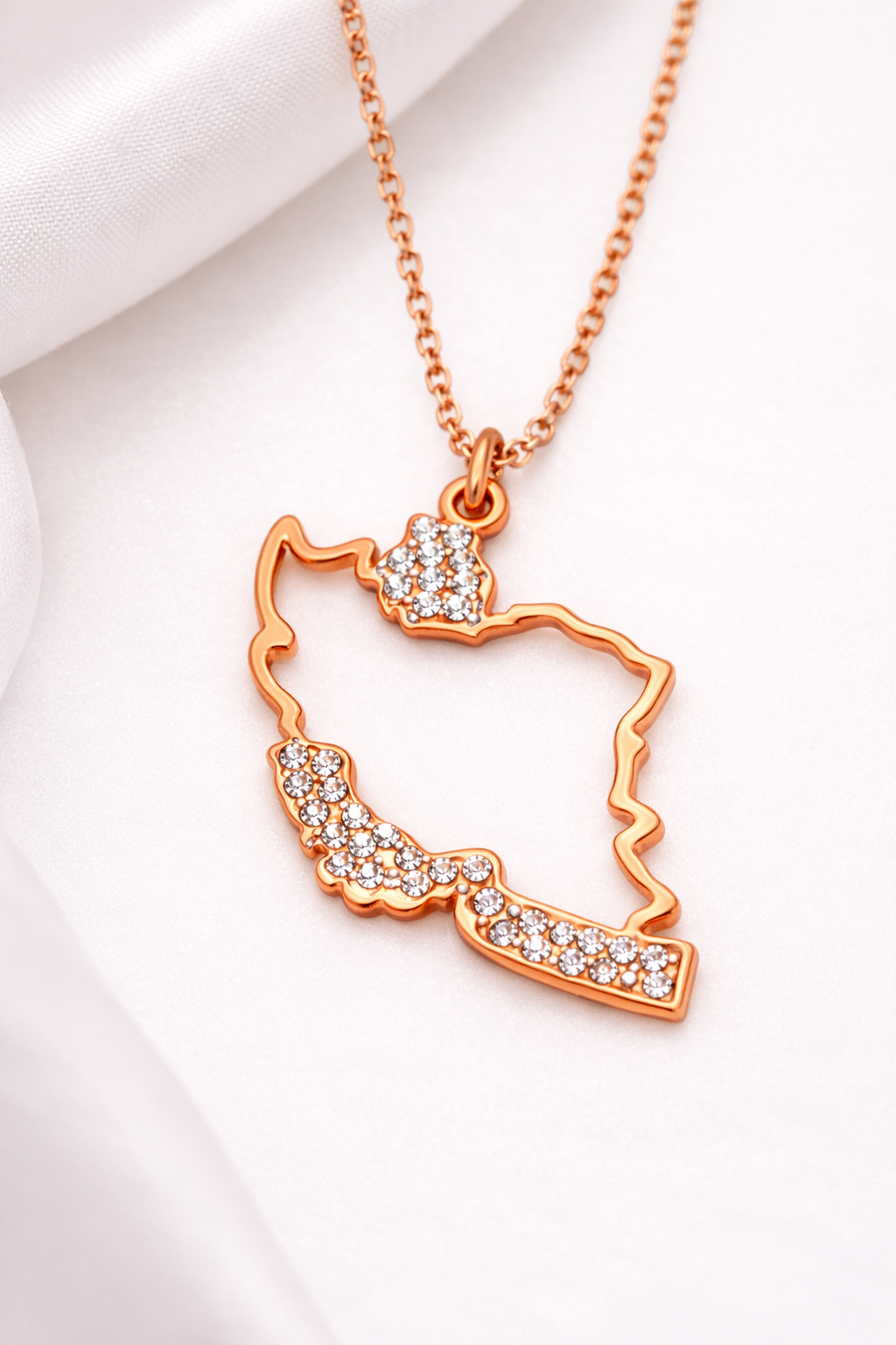 ETERNAL IRAN MAP NECKLACE – 18K GOLD PLATED