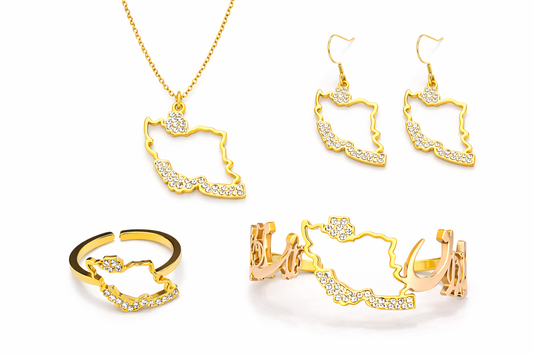 IRAN MAP JEWELRY SET COLLECTION