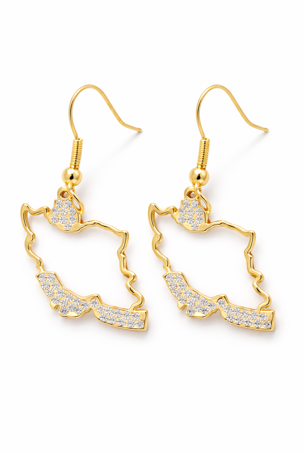18K GOLD PLATED IRAN MAP TENNIS JEWELRY SET (Copy)