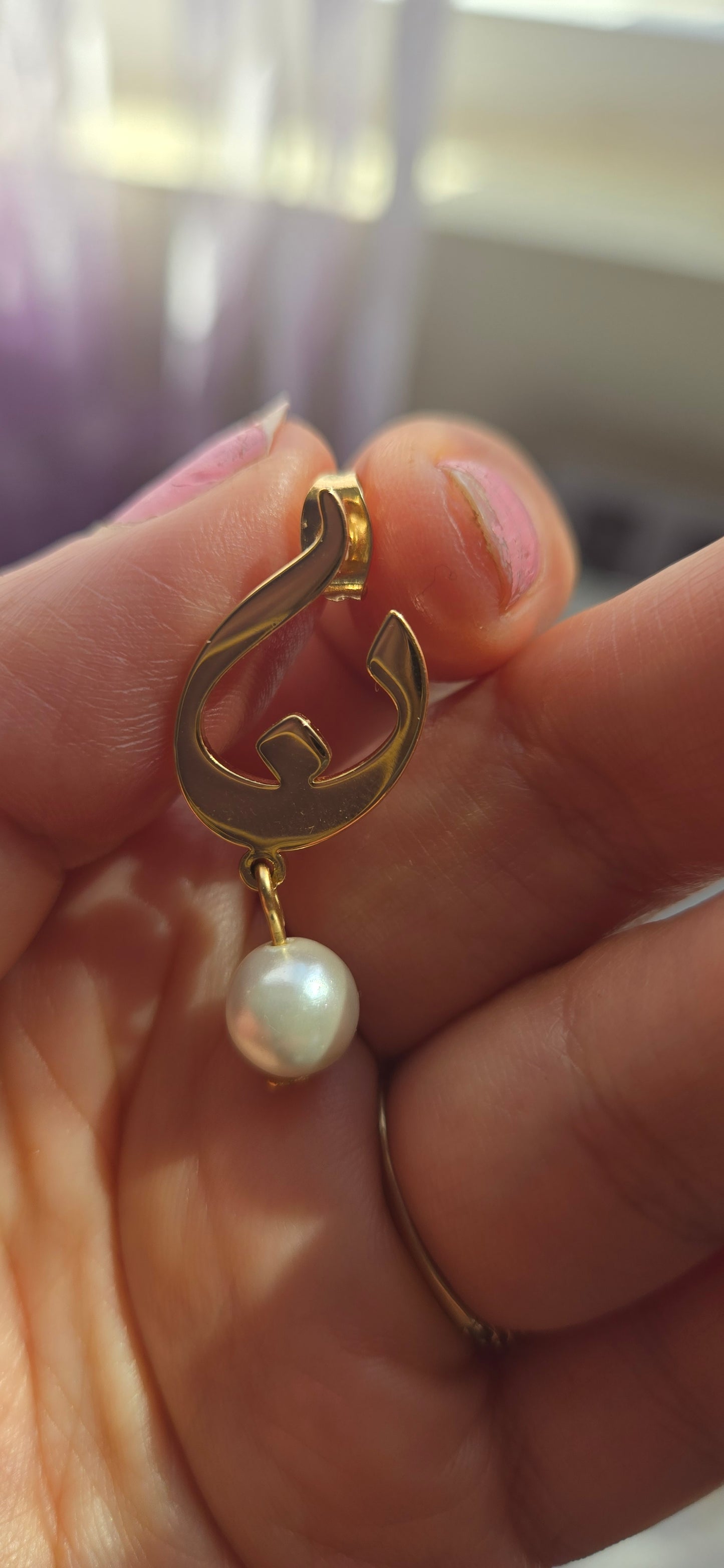 PERSONALIZED FARSI ARABIC LETTER EARRINGS 18K GOLD PLATED