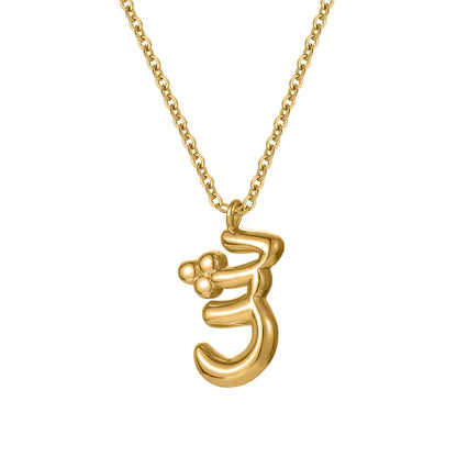 CUSTOM 3D fARSI / ARABIC LETTER NECKLACE