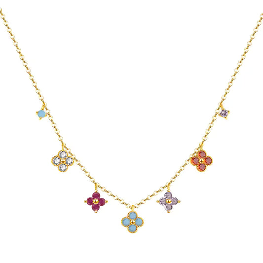 925 STERLING CLOVER NECKLACE
