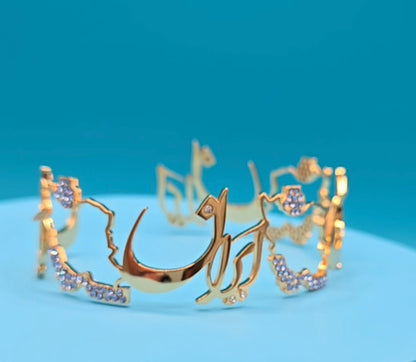 COLLECTION DE BIJOUX CARTE IRAN (Bleu)