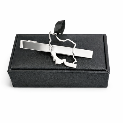 IRAN MAP NECKTIE TIE CLIP  | NASIMA DESIGNS