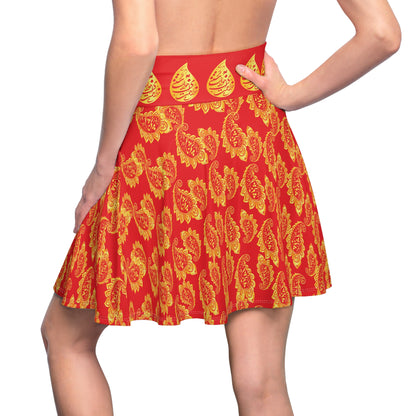 PERSIAN POETRY SKATER SKIRT – SOFT, STRETCHY & CUSTOMIZABLE او هر روز در چشم ما خوشتر میشود