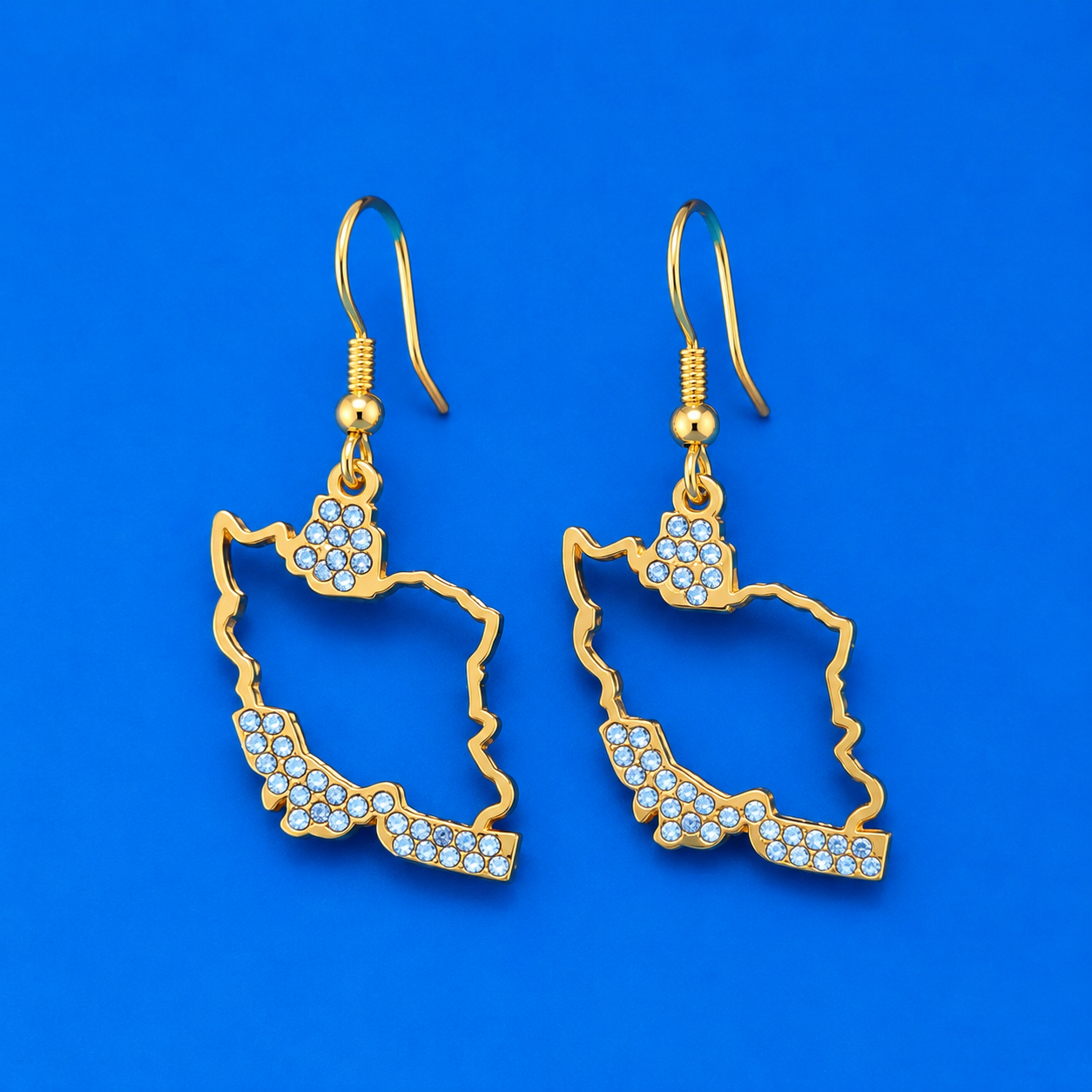COLLECTION DE BIJOUX CARTE IRAN (Bleu)