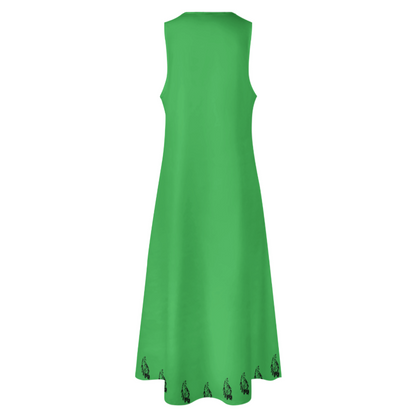 PERSIAN CALLIGRAPHY LOVE HICH MAXI DRESS