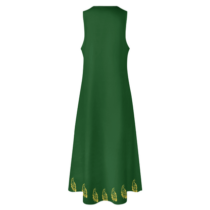 PERSIAN CALLIGRAPHY LOVE HICH MAXI DRESS