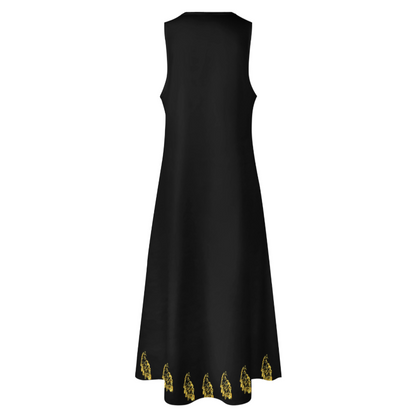 PERSIAN CALLIGRAPHY LOVE HICH MAXI DRESS