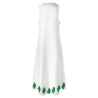 RUMI PERSIAN CALLIGRAPHY SLEEVELESS ANKLE-LENGTH DRESS من هو کشیدم هو مرا