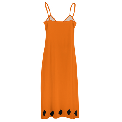 POATRY HICH SLIP DRESS