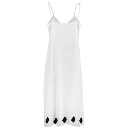 POATRY HICH SLIP DRESS