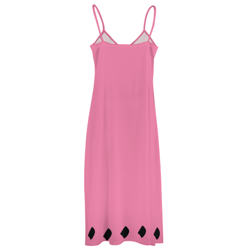 POATRY HICH SLIP DRESS