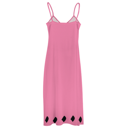 POATRY HICH SLIP DRESS