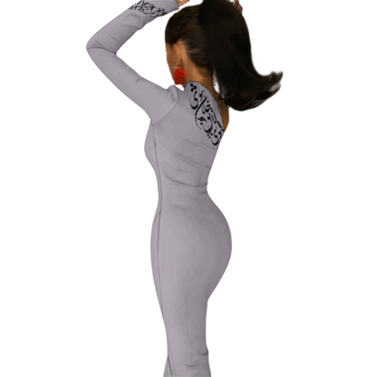 ONE SHOULDER SPLIT DRESS | باید که جمله جان شوی تا لایق جانان شوی