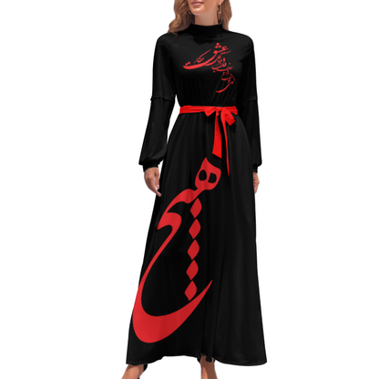 FARSI POATRY TURTLENECK LONG DRESS (Copy)
