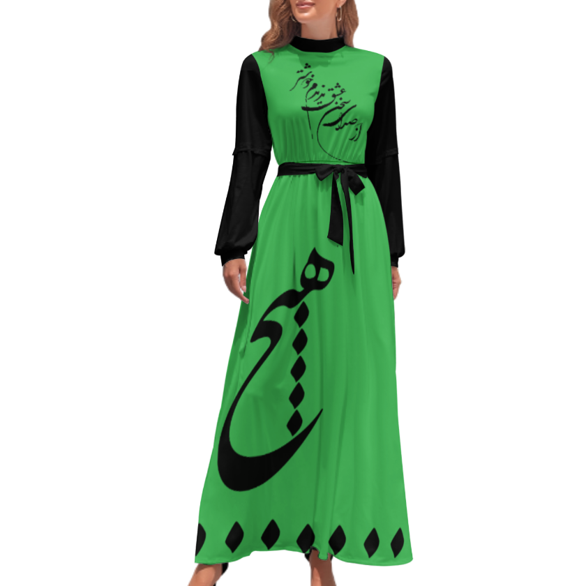 FARSI POATRY TURTLENECK LONG DRESS (Copy)