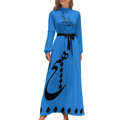 FARSI POATRY TURTLENECK LONG DRESS (Copy)