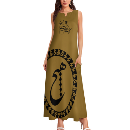 PERSIAN CALLIGRAPHY MAXI DRESS – "خوشتر از ایام عشق ایامی نیست