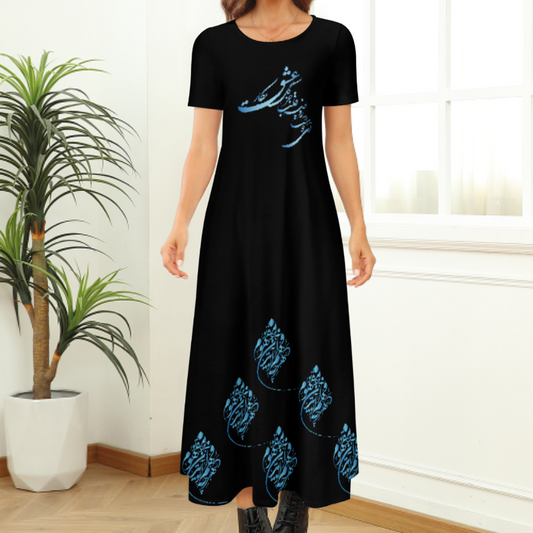 ROUND NECK DRESS « هرچه در فهم تو آید آن بود مفهوم تو » شاعر: عطار نیشابوری