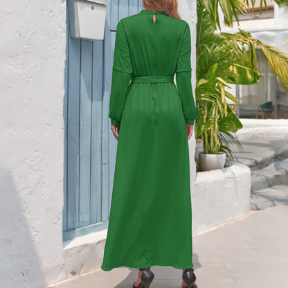 FARSI POATRY TURTLENECK LONG DRESS