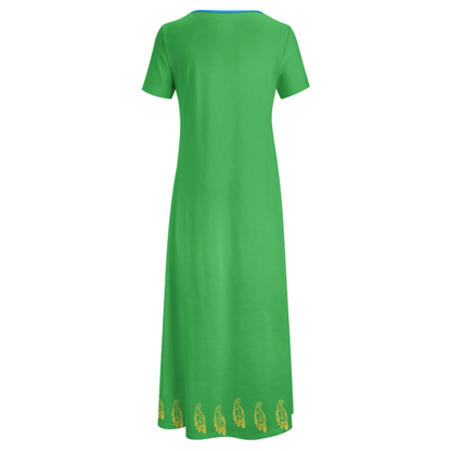 PERSIAN CALLIGRAPHY LOVE HICH MAXI DRESS