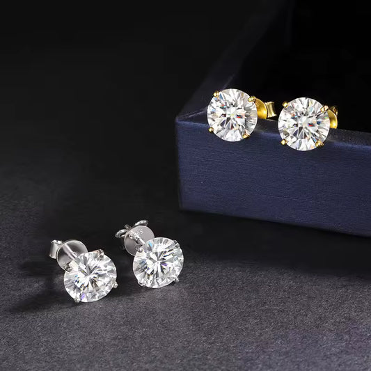Moissanite Stud Earrings