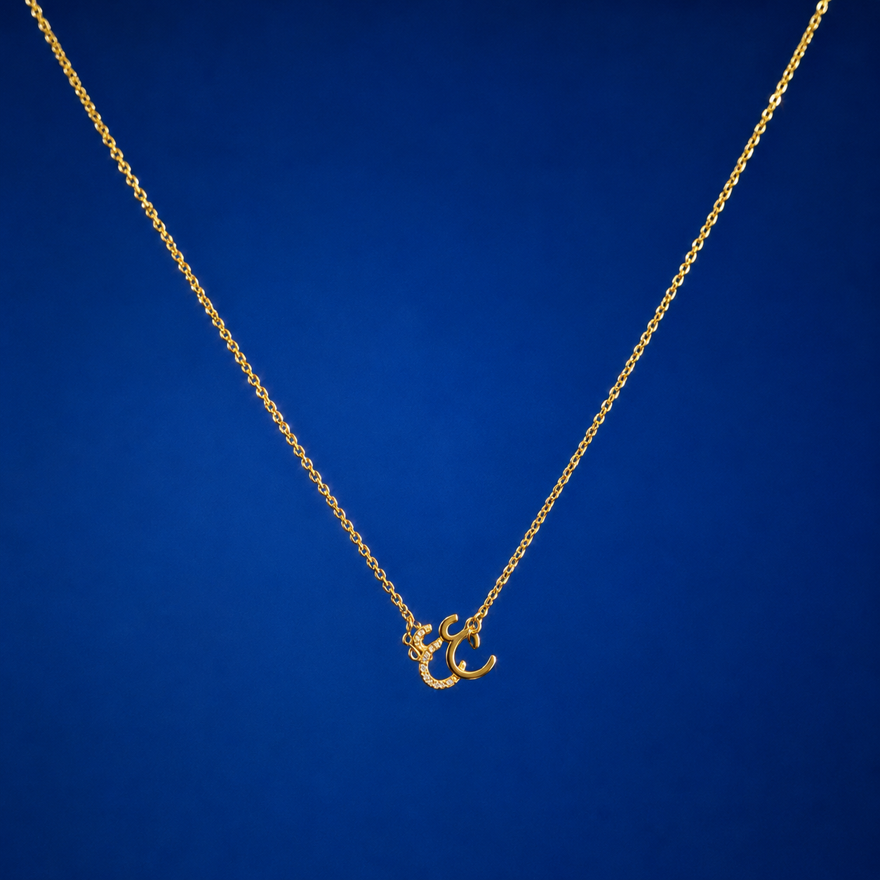 925 SILVER ALPHABET NAME NECKLACE WITH ZIRCONIA