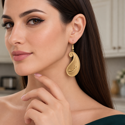 CALLIGRAPHY LOVE EARRINGS عشق