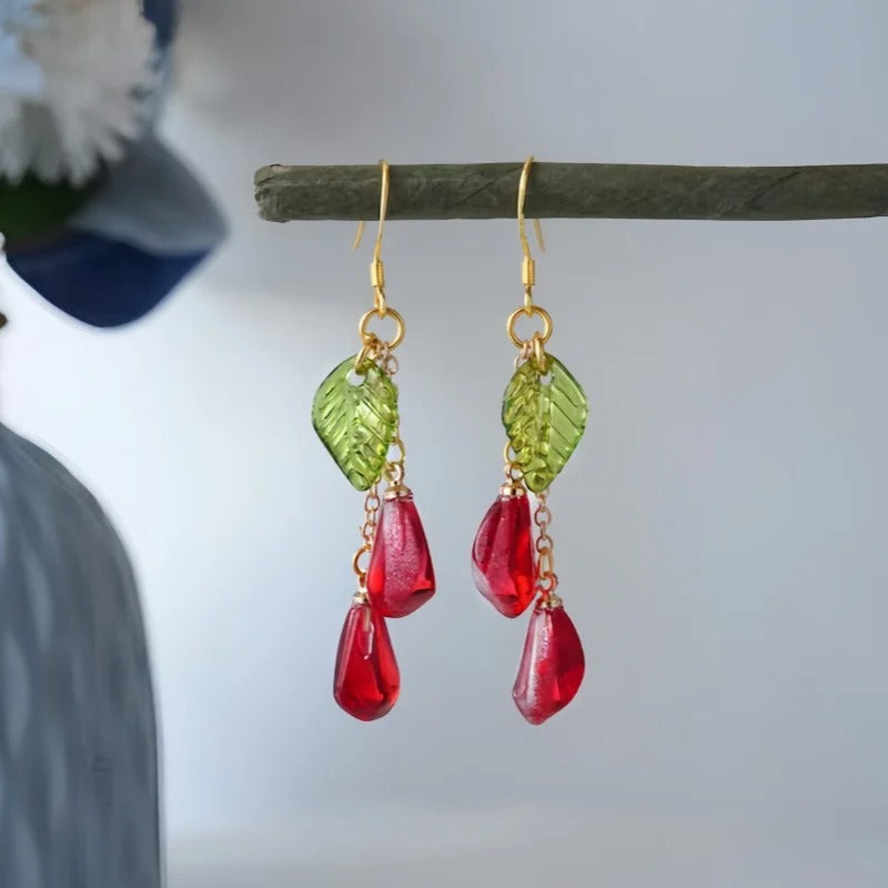 BOUCLES D'OREILLES PENDANTES GRENADE