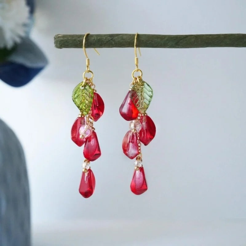 BOUCLES D'OREILLES PENDANTES GRENADE