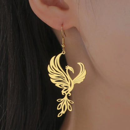 PHOENIX DROP EARRINGS – Symbol of Power & Renewal