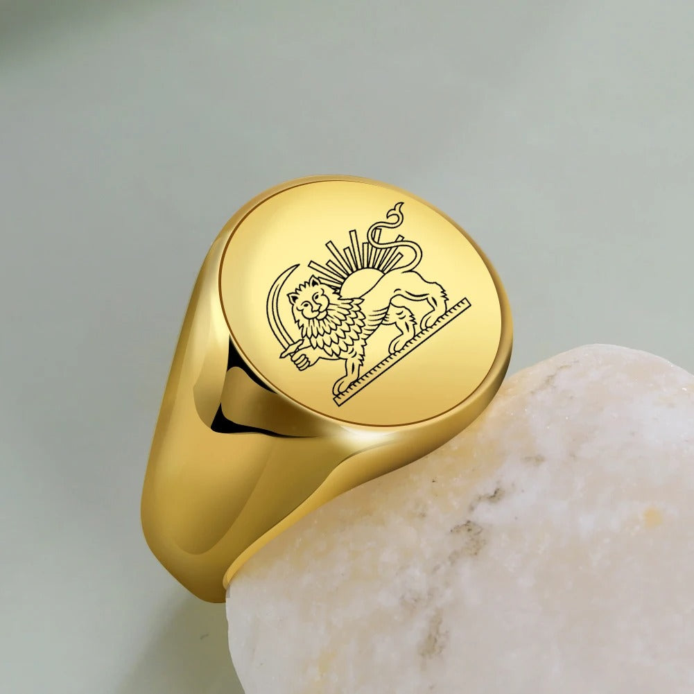 Lion & Sun Ring