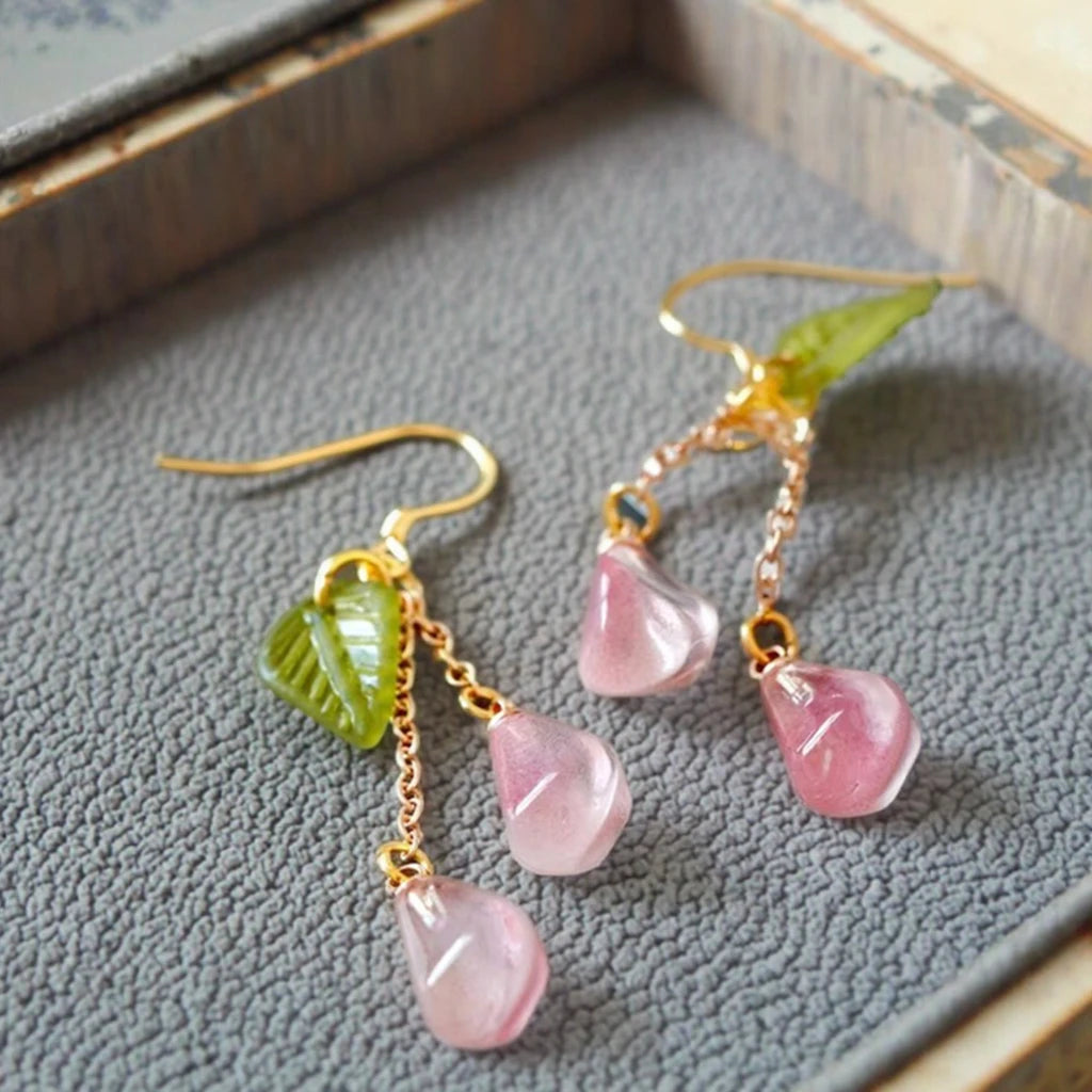 POMEGRANATE DROP EARRINGS