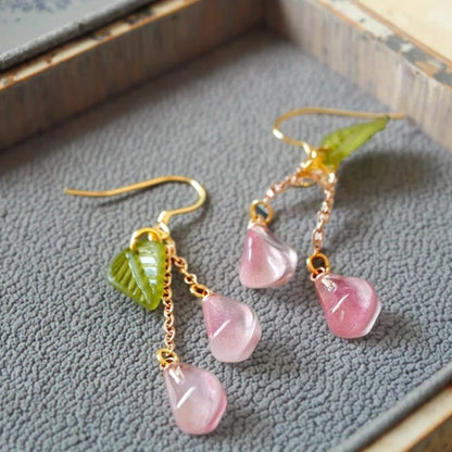 POMEGRANATE DROP EARRINGS