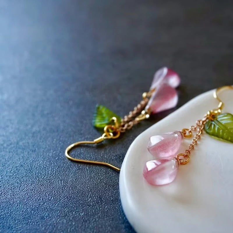 POMEGRANATE DROP EARRINGS