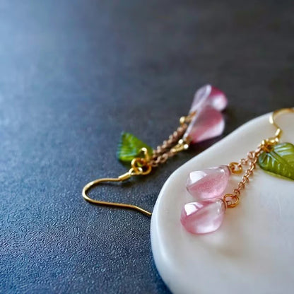 POMEGRANATE DROP EARRINGS