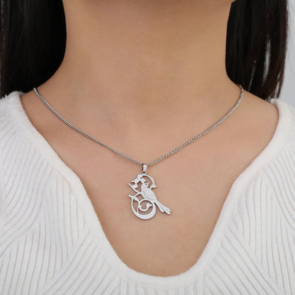 PERSIAN BIRDIE LOVE PENDANT NECKLACE عشق
