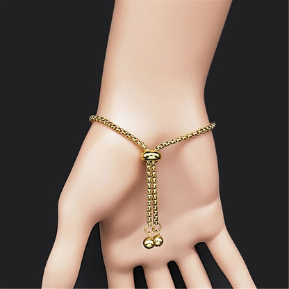 PERSIAN LOVE POEM STAINLESS STEEL BRACELET "عشق" – GOLD COLOR